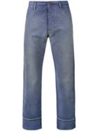 Gucci Cropped Work Trousers - Blue