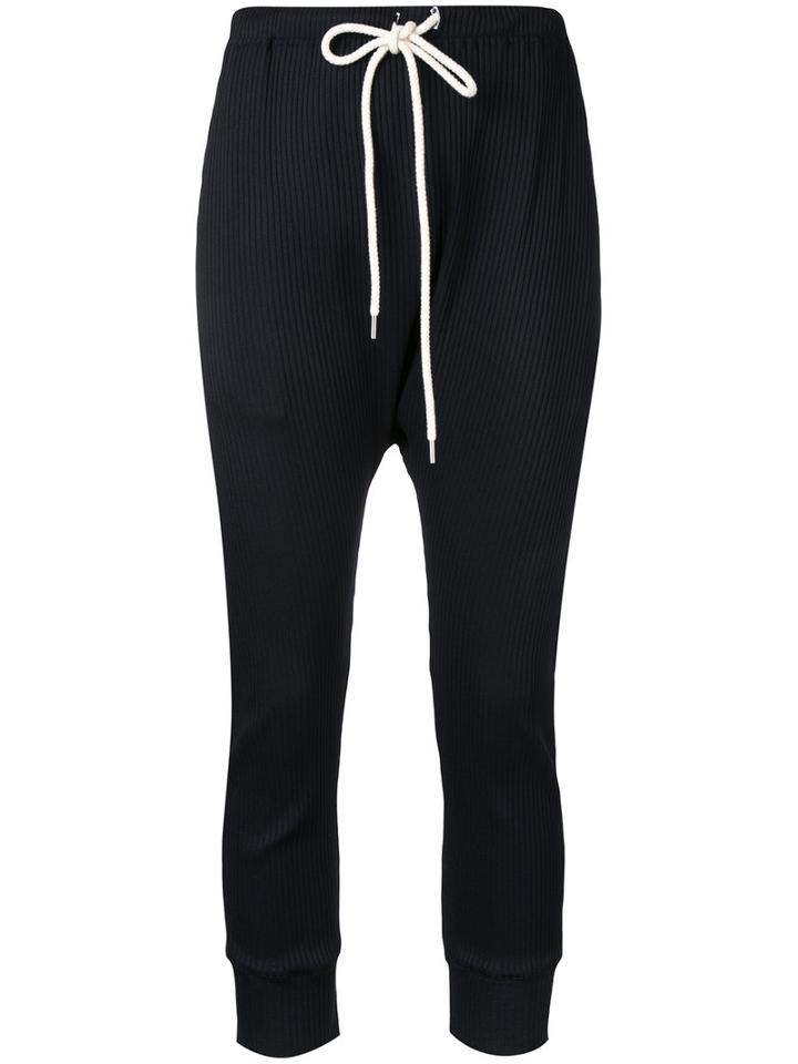 Bassike - Drawstring Track Pants - Women - Elastodiene/polyamide - 12, Black, Elastodiene/polyamide