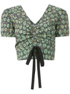 Isolda Ruched Realce Blouse - Multicolour