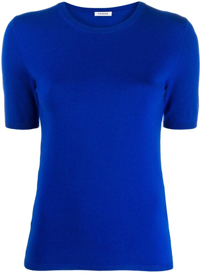 P.a.r.o.s.h. Lillad Knitted Top - Blue