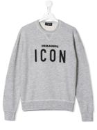 Dsquared2 Kids Teen Icon Sweatshirt - Grey