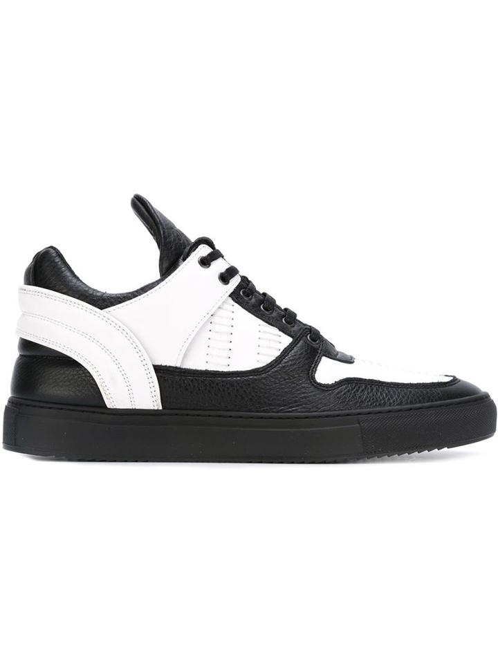 Filling Pieces Panelled Sneakers, Men's, Size: 42, Black, Leather/rubber