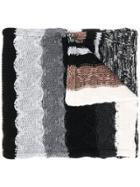 Missoni Contrast Weave Scarf - Black