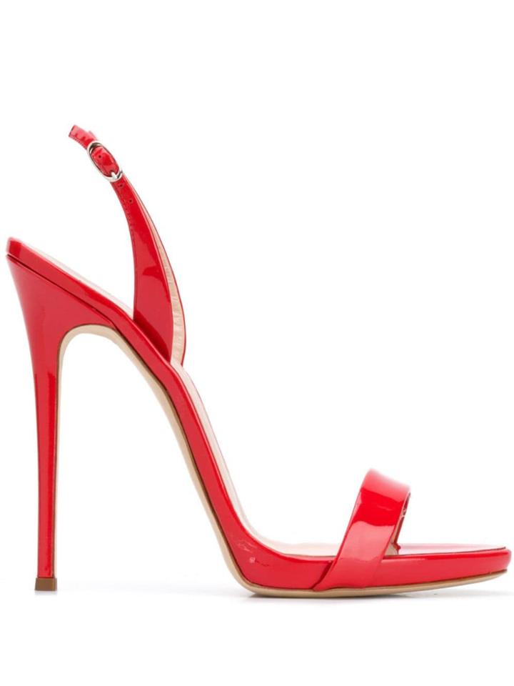 Giuseppe Zanotti High Heel Slingback Sandals - Red