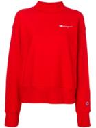 Champion Mock Neck Sweatshirt - Red