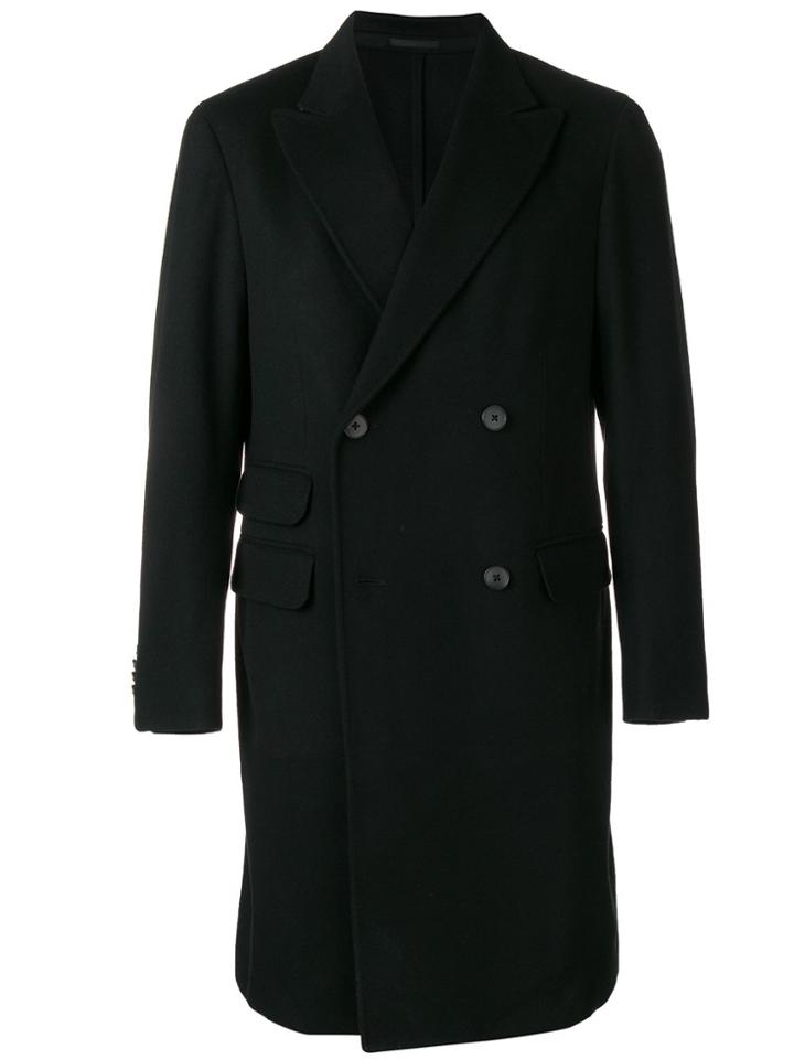 Z Zegna Z Zegna - Man - Double Breasted Wool Coat - Black