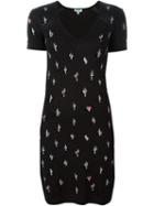 Kenzo 'cartoon Cactus' Dress, Women's, Size: Xs, Black, Polyamide/viscose