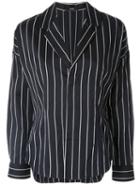 Bassike Pinstripe Jacket-style Shirt - Blue