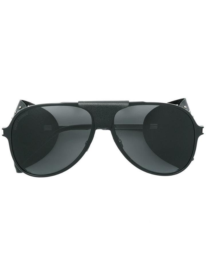 Saint Laurent Eyewear Aviator Style Sunglasses - Black