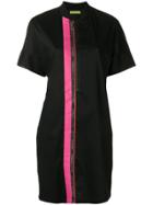 Versace Jeans Contrast-stripe Shirt Dress - Black