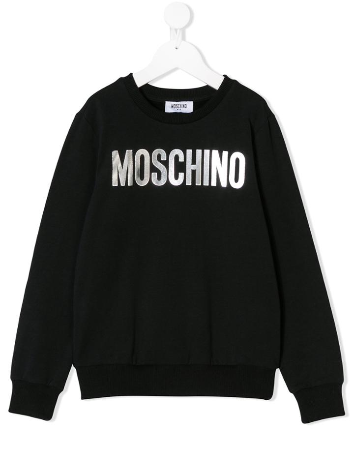 Moschino Kids Teen Logo-print Sweatshirt - Black