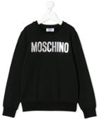 Moschino Kids Teen Logo-print Sweatshirt - Black