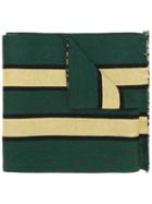 Palm Angels - Patterned Scarf - Men - Virgin Wool - One Size, Brown, Virgin Wool