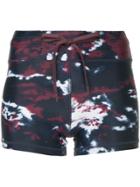 The Upside Printed Track Shorts - Blue