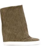 Casadei Perforated Foldover Boots