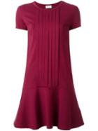 Red Valentino Pleated Front Dress, Women's, Size: Medium, Viscose/polyamide/spandex/elastane