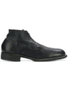 Guidi Leather Desert Boot Shoes - Black