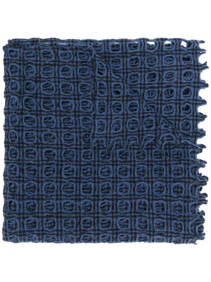 Faliero Sarti Cut-out Scarf - Blue
