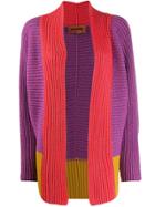 Missoni Colour-block Knitted Cardigan - Purple