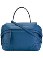 Tod's Studded Tote, Blue, Leather