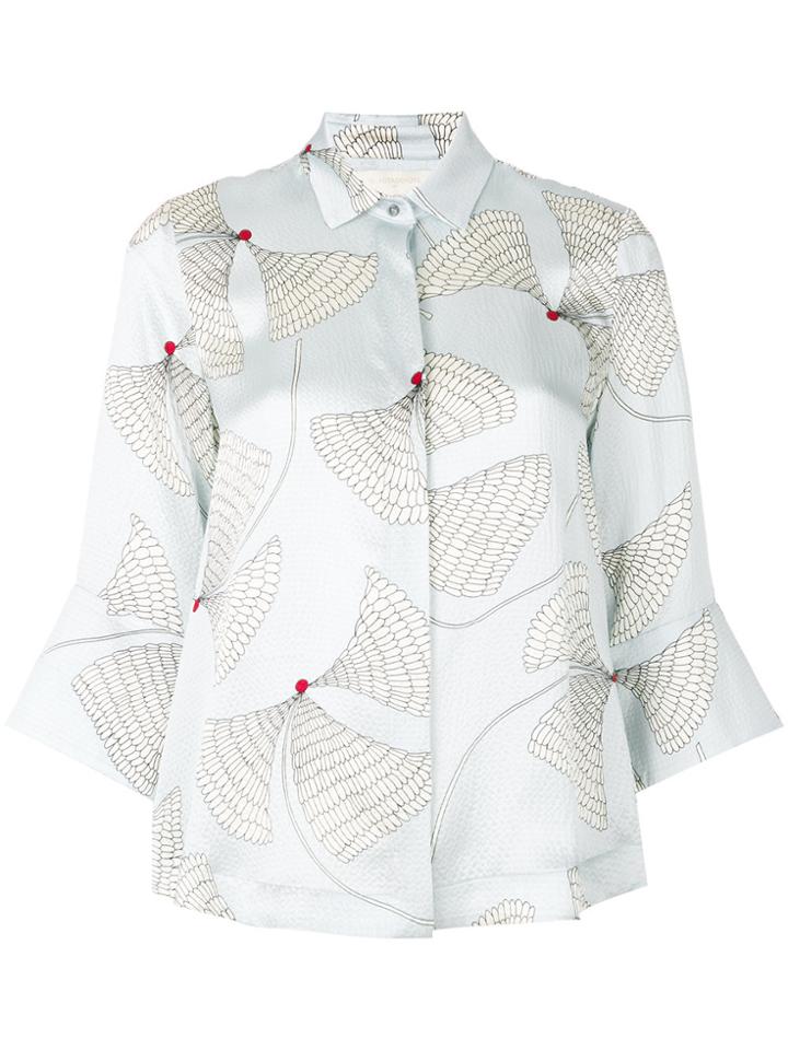 L'autre Chose Printed Shirt - Blue