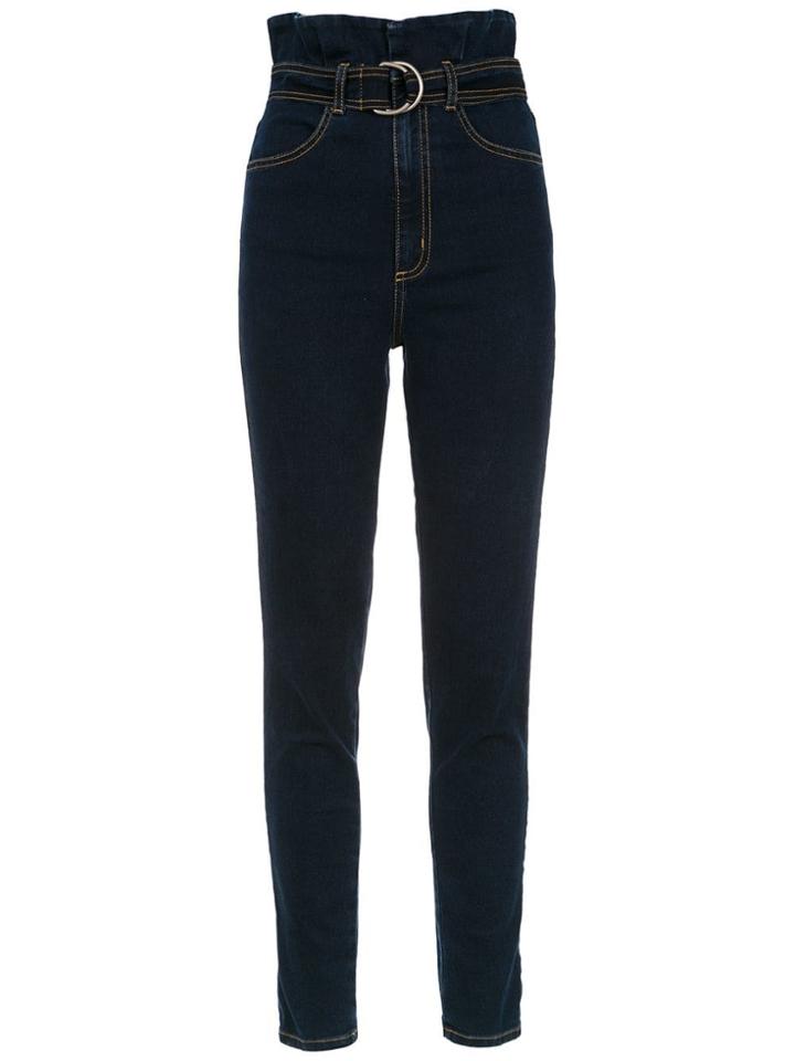 Nk Paperbag Waist Denim - Blue