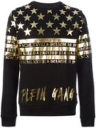 Philipp Plein Stars And Stripes Sweatshirt, Men's, Size: Xl, Black, Cotton