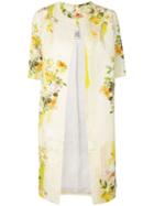 Antonio Marras Shortsleeved Floral Coat - Yellow