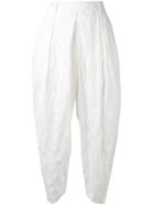 Issey Miyake Men - Harem Trousers - Women - Cotton - 2, White, Cotton