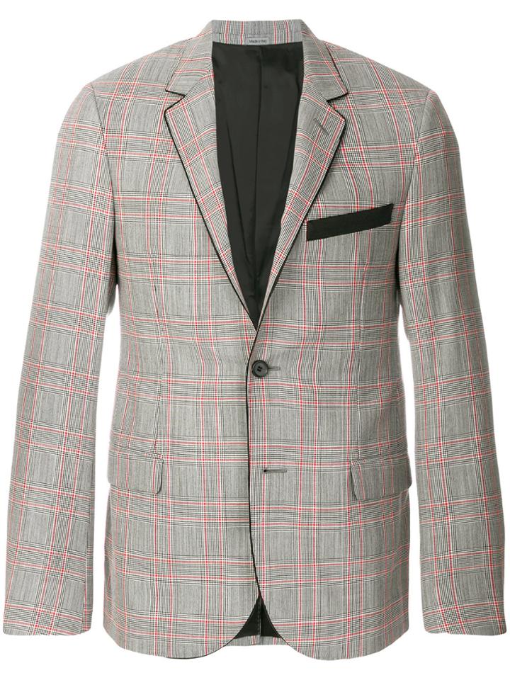 Lanvin Plaid Fitted Blazer - Black