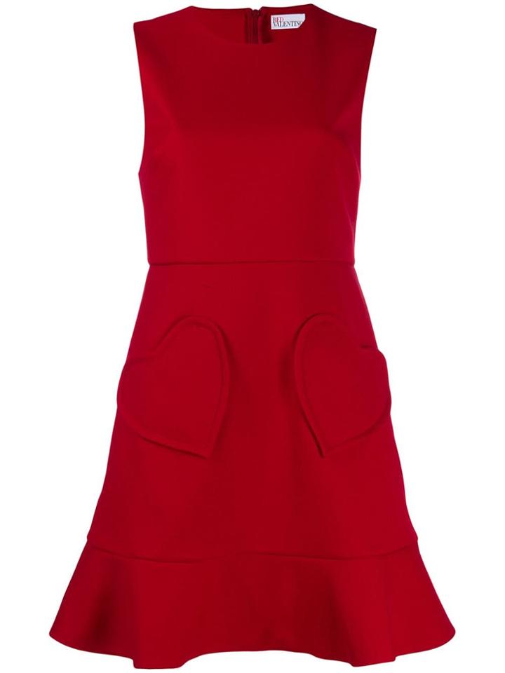 Red Valentino Heart Pocket Mini Dress