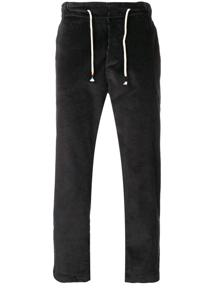 The Silted Company Drawstring-waist Cropped Trousers - Grey