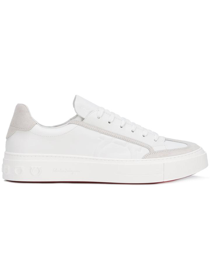 Salvatore Ferragamo Lace-up Sneakers - White