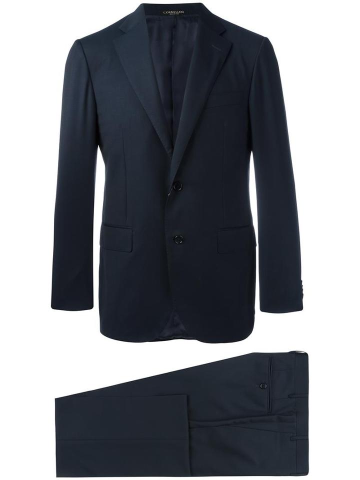 Corneliani Two Piece Dress Suit, Men's, Size: 52, Blue, Virgin Wool/cupro