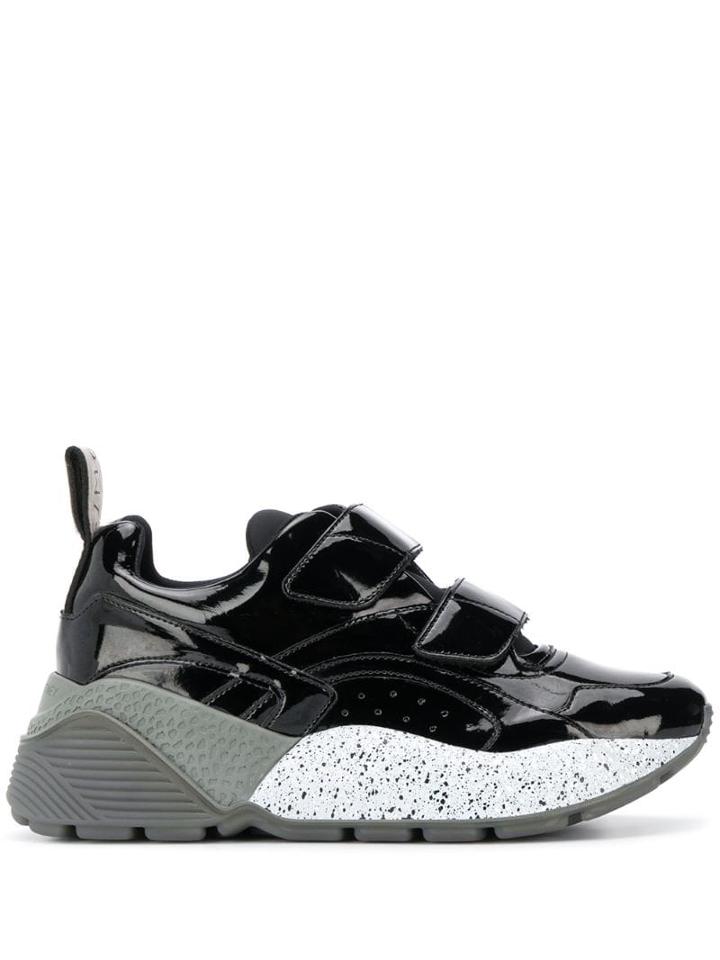 Stella Mccartney Eclypse Touch Strap Sneakers - Black