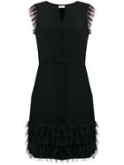 Blugirl Lace Trim Sheath Dress - Black