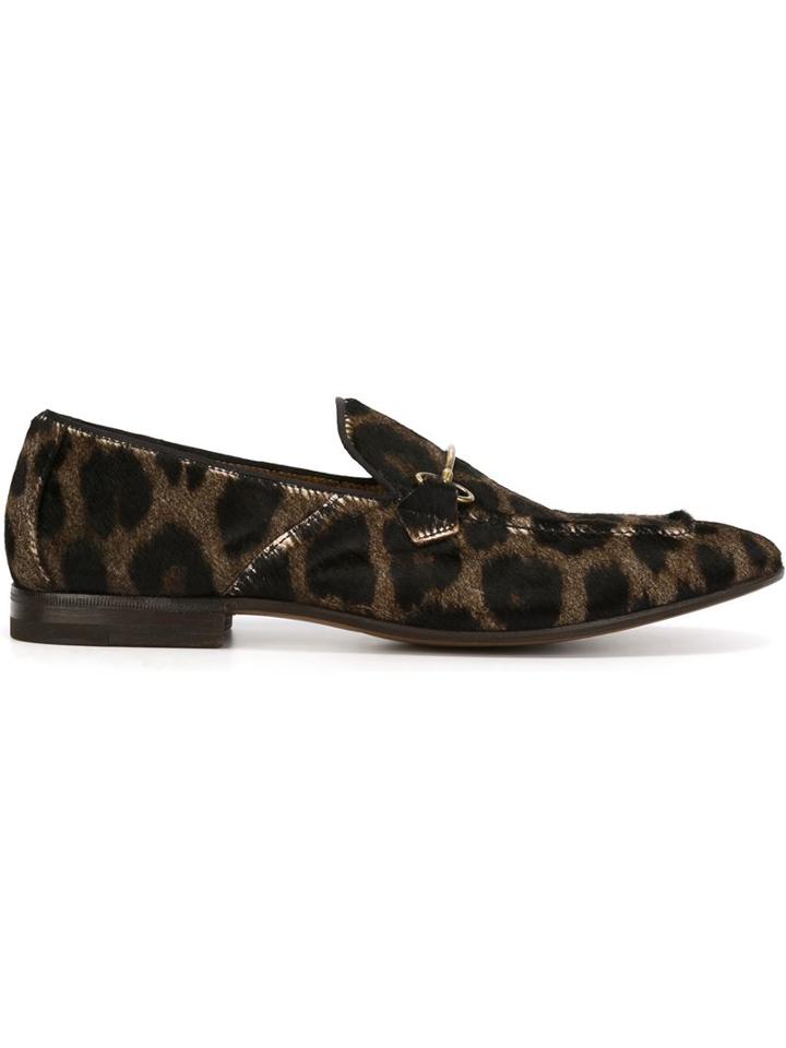 Henderson Baracco 'moro' Animal Print Loafers