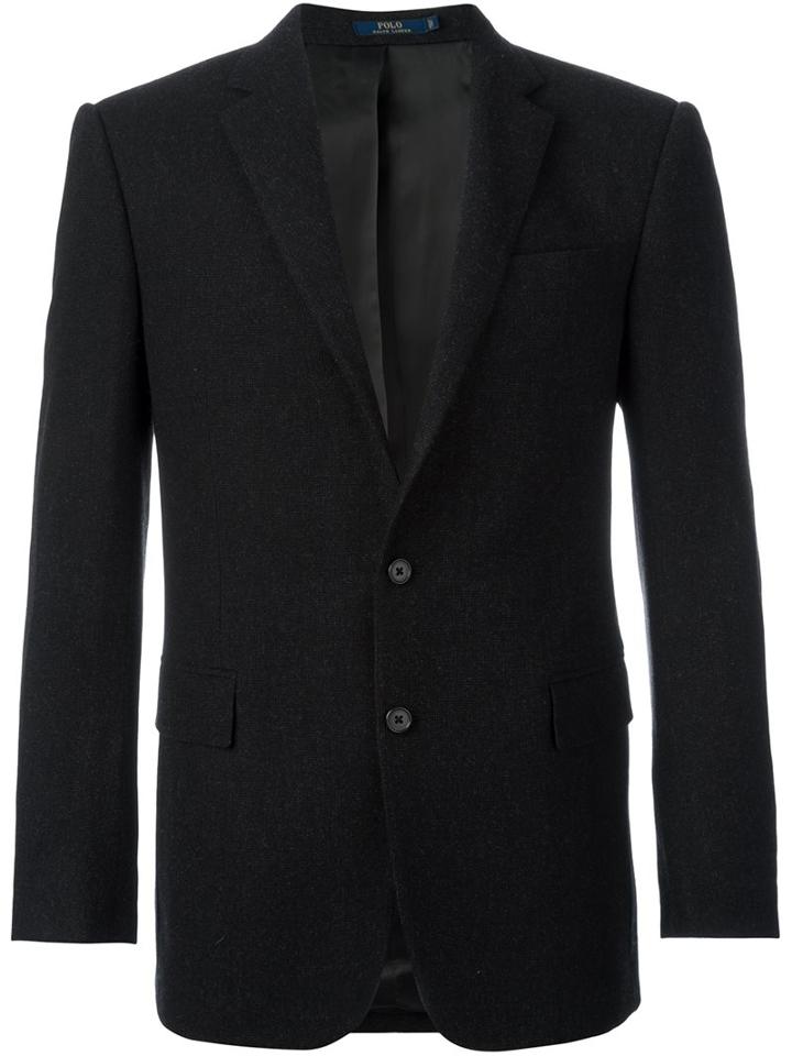 Polo Ralph Lauren Two Button Blazer, Men's, Size: 44, Black, Cupro/wool