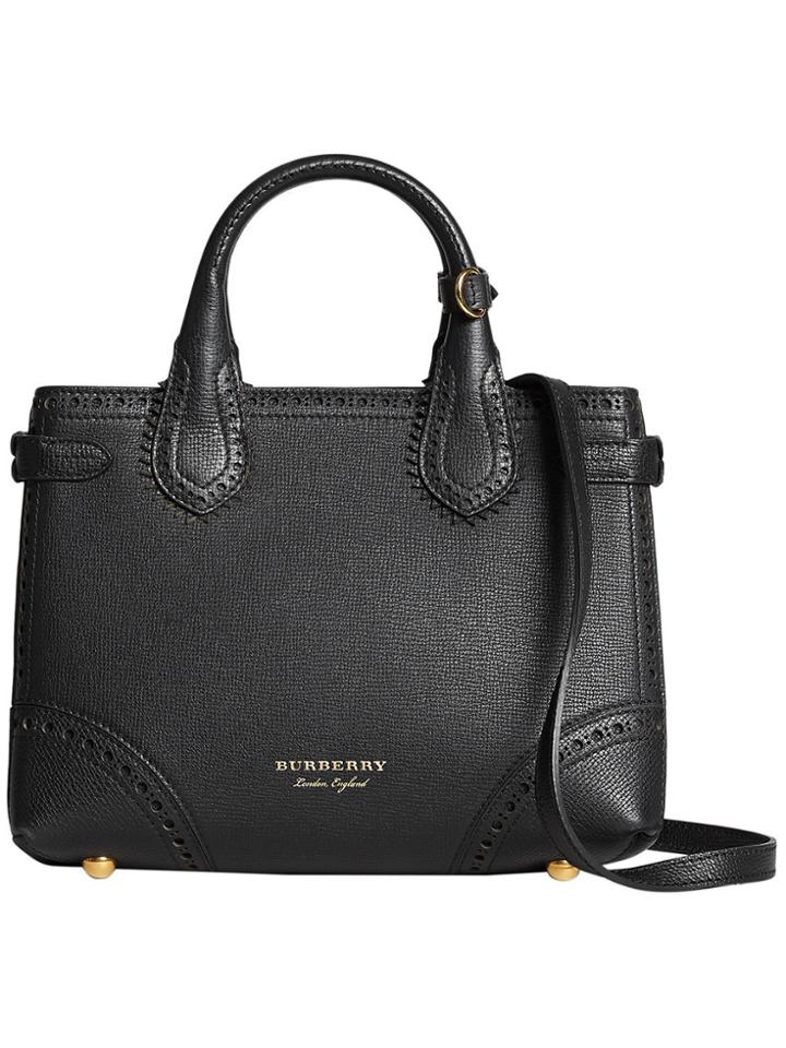 Burberry Small Banner Tote - Black
