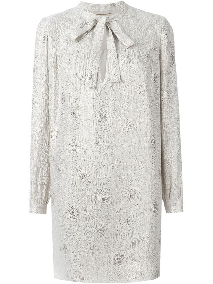 Saint Laurent Embroidered Shift Dress