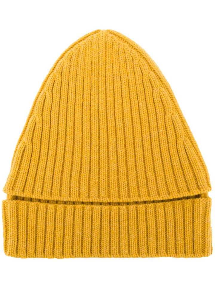 Colville Ribbed Knit Beanie - Yellow