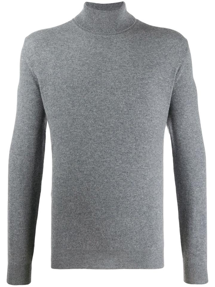 Boglioli Knit Roll Neck Sweater - Grey