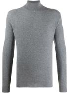 Boglioli Knit Roll Neck Sweater - Grey