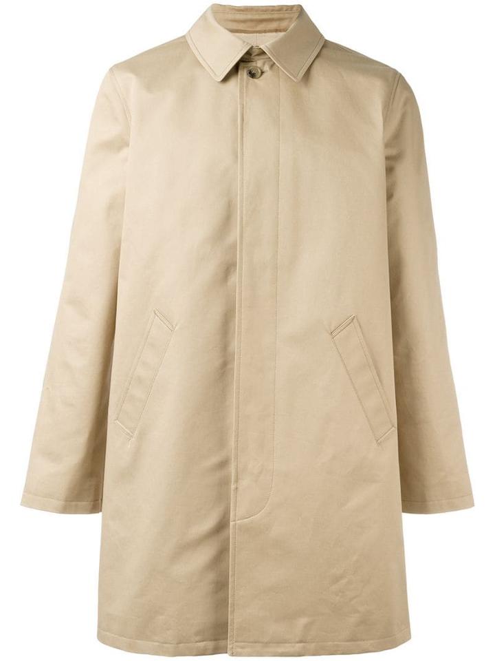 A.p.c. Classic Single-breasted Coat - Neutrals