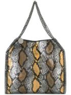 Stella Mccartney Snake-effect Tote Bag, Women's, Grey, Polyester