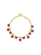 Kenzo Vintage Floral Chocker Necklace - Yellow & Orange
