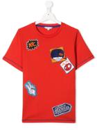 Little Marc Jacobs Teen Patch Detailed T-shirt - Red
