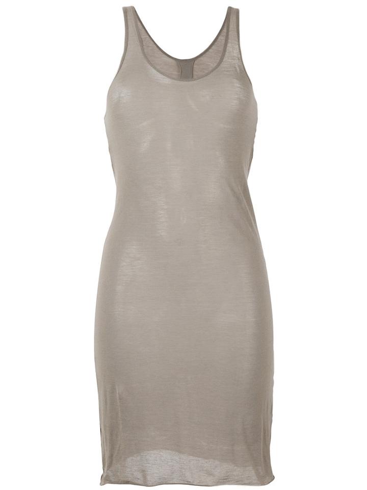 Kristensen Du Nord - Longline Tank Top - Women - Cotton - 40, Nude/neutrals, Cotton