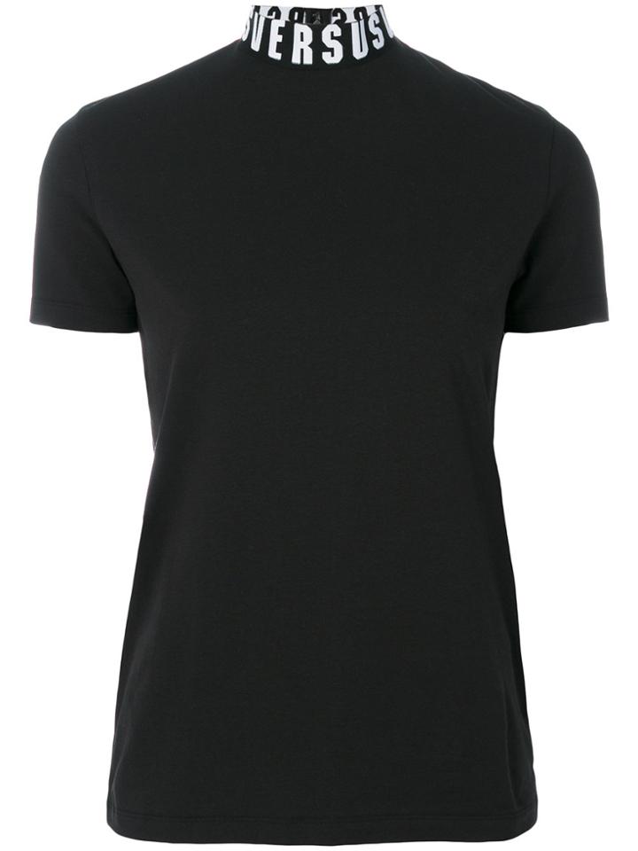 Versus Branded Neck T-shirt - Black