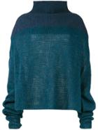Unravel Project Drop Shoulder Sweater - Blue